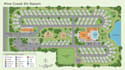 design rv park layout, campsite map, roads and facility locations
