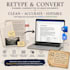 retype PDF, scanned, handwritten or image documents