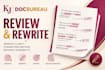 review and rewrite your content for clarity and readability