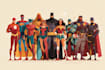 draw comic book illustration, comic super hero character