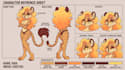 create a custom furry reference sheet or fursona ref sheet