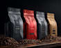 create a coffee bag, packaging and label sticker design