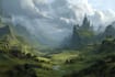 illustrate medieval fantasy and sci fi maps