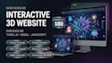 create an interactive 3d website using three js and webgl
