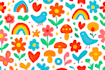 design colourful repeat patterns