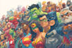 make super hero character design illustration