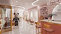 make immersive beauty salon spa and wellness center with 3d rendering