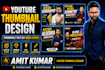 design professional youtube thumbnails with high CTR