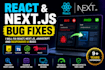 fix react nextjs javascript and responsive UI bugs