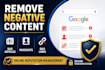 erase bad articles, remove mugshots and bad links on google