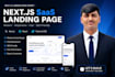 build a next js saas landing page