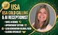 do US ai receptionist cold calling voice ai appointment setting lead generation