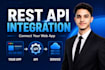 integrate rest apis and third party apis into your web app