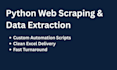 build a custom python web scraper to extract data