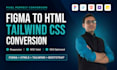 convert figma to responsive HTML tailwind CSS website