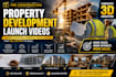create cinematic  pre construction property  development launch videos