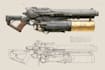 draw custom weapon gun art