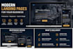 create a modern responsive landing page