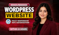 build design wordpress website development,  business website, dating website
