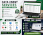 do accurate data entry, web research and excel data entry