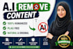 remove  a I content and make it humanized