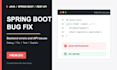 fix java spring boot bugs and rest API issues