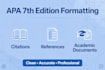 format apa 7th citations and references professionally