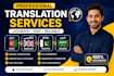 provide premium english to dari translation