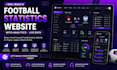build a football statistics website with analytics and live data