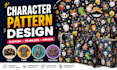 design seamless cartoon character patterns for your brand