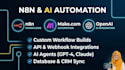 build ai automation workflows using n8n,make and apis