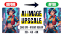 upscale ai images to 300dpi print ready high resolution