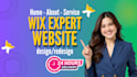 build wix website design, wix website redesign and wix development