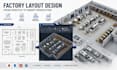 design factory layout, machine layout, manufacturing floor plan and production