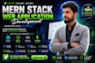 develop a custom mern stack web application