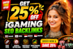 build igaming SEO backlinks USA UK