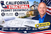 design residential structural permit drawings for california cbc