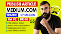 write and publish premium SEO guest posts on linkedin,com and medium,com