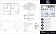 create city permit drawings, 2d floor plans and architectural permit plans