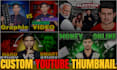 design eye catching custom thumbnails