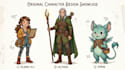 create custom character designs and character illustrations