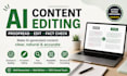edit, proofread and fact check your ai content