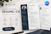 create a professional resume CV design in canva