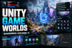create unity 3d game environments, level design and game UI