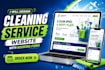 design a cleaning service website with booking form