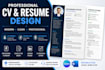 create a professional CV resume and canva designs