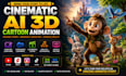 create cinematic ai 3d animated animal stories