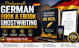 ghostwrite your german nonfiction book and ebook for KDP