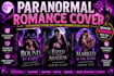 design a stunning paranormal romance book cover design