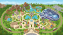 design amusement park map, theme park map, resort and attraction map